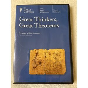 Great Courses‎ Great Thinkers Great Theorems Dvd Educational William Dunham